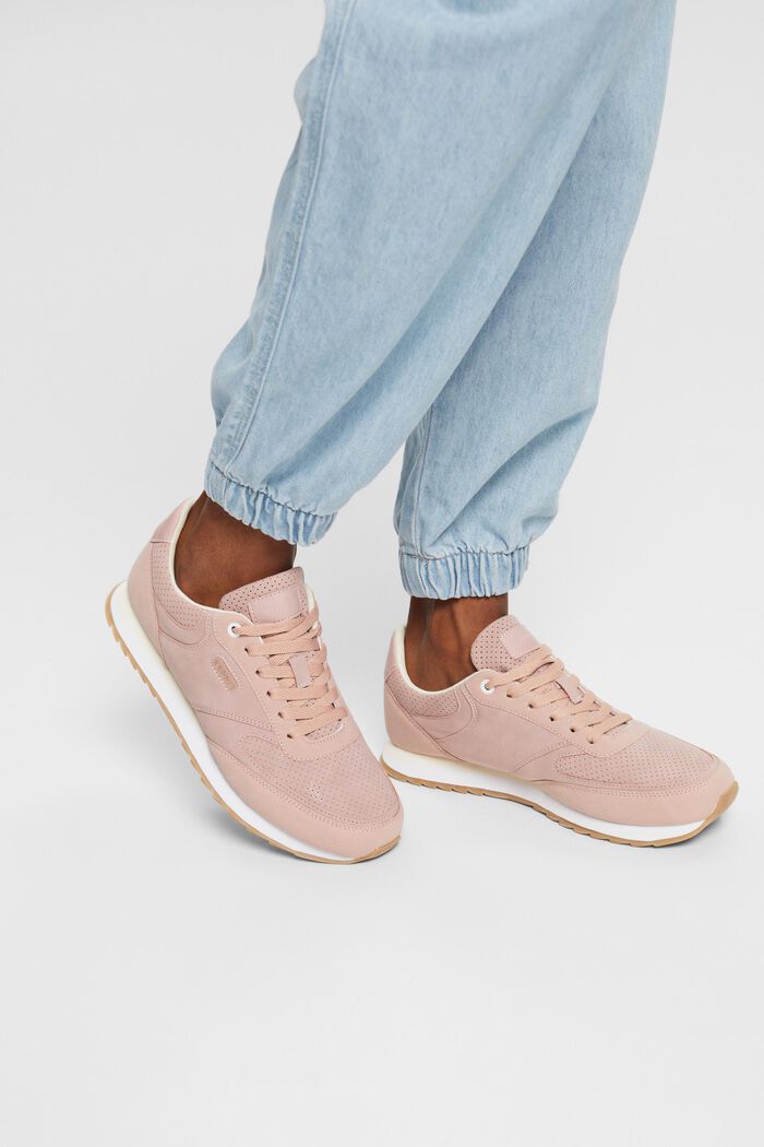 Sneakers in similpelle, LIGHT PINK, detail image number 0