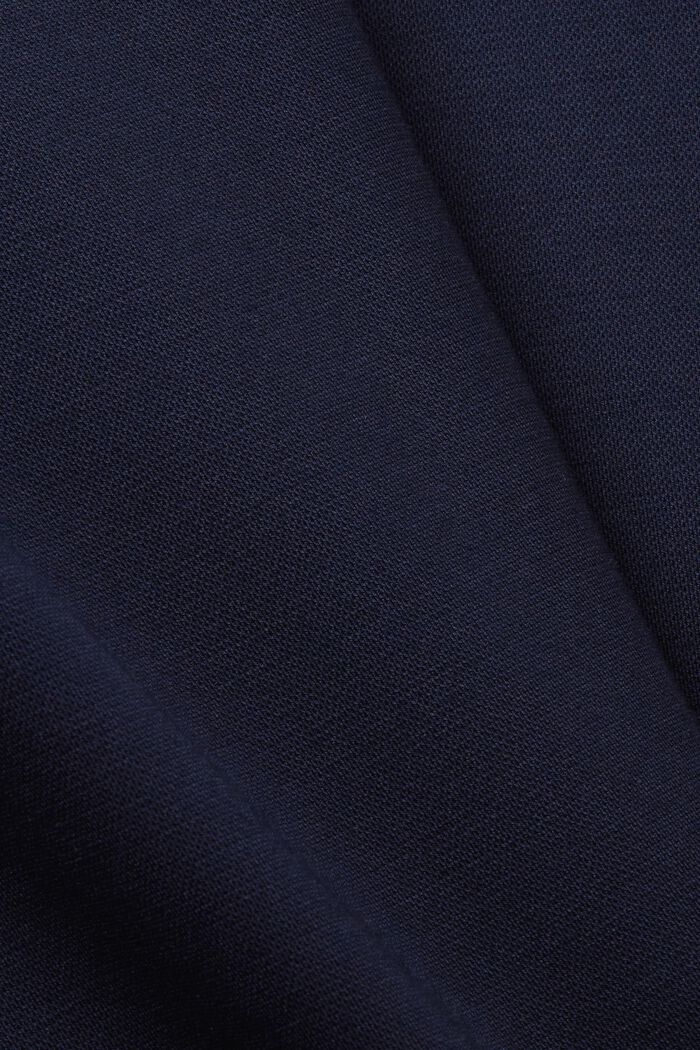 Blazer monopetto in jersey di cotone piqué, NAVY, detail image number 4
