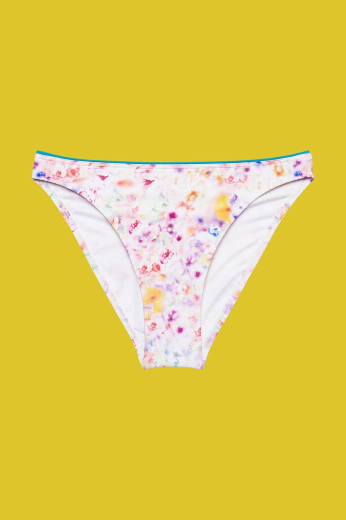 Mini slip da bikini con motivo floreale, TEAL BLUE, detail image number 4