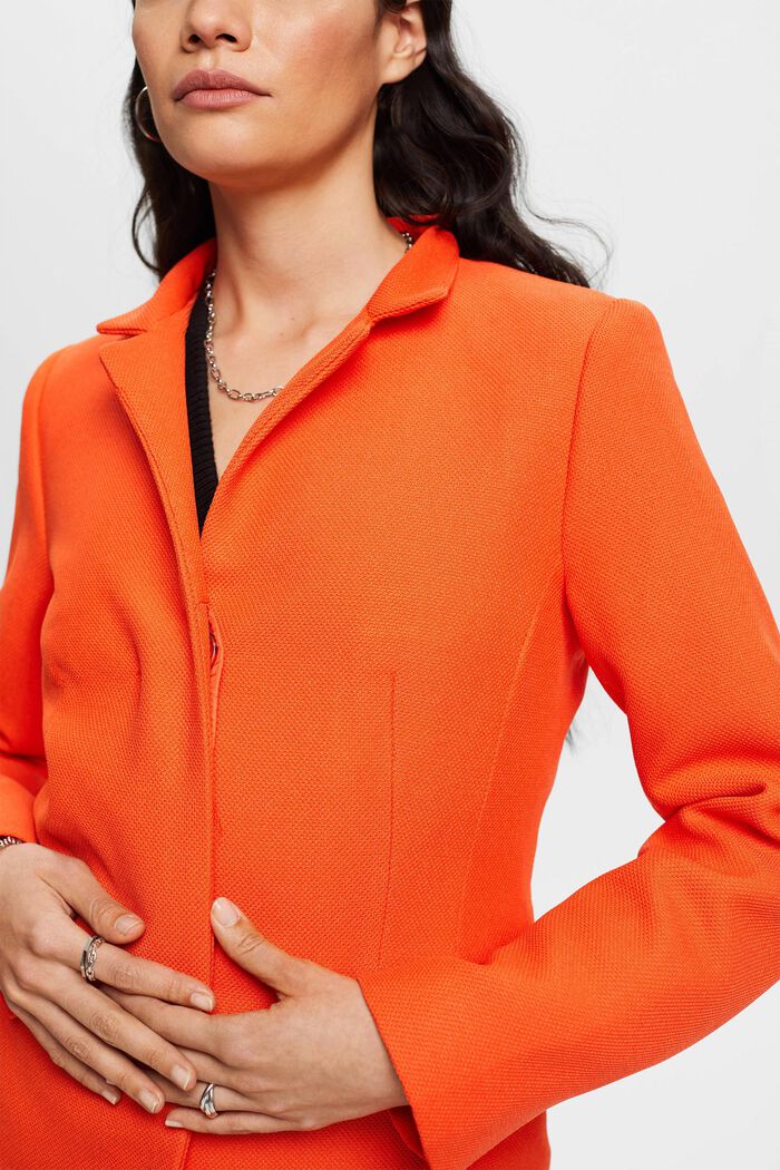 Cappotto con collo a revers, ORANGE RED, detail image number 2