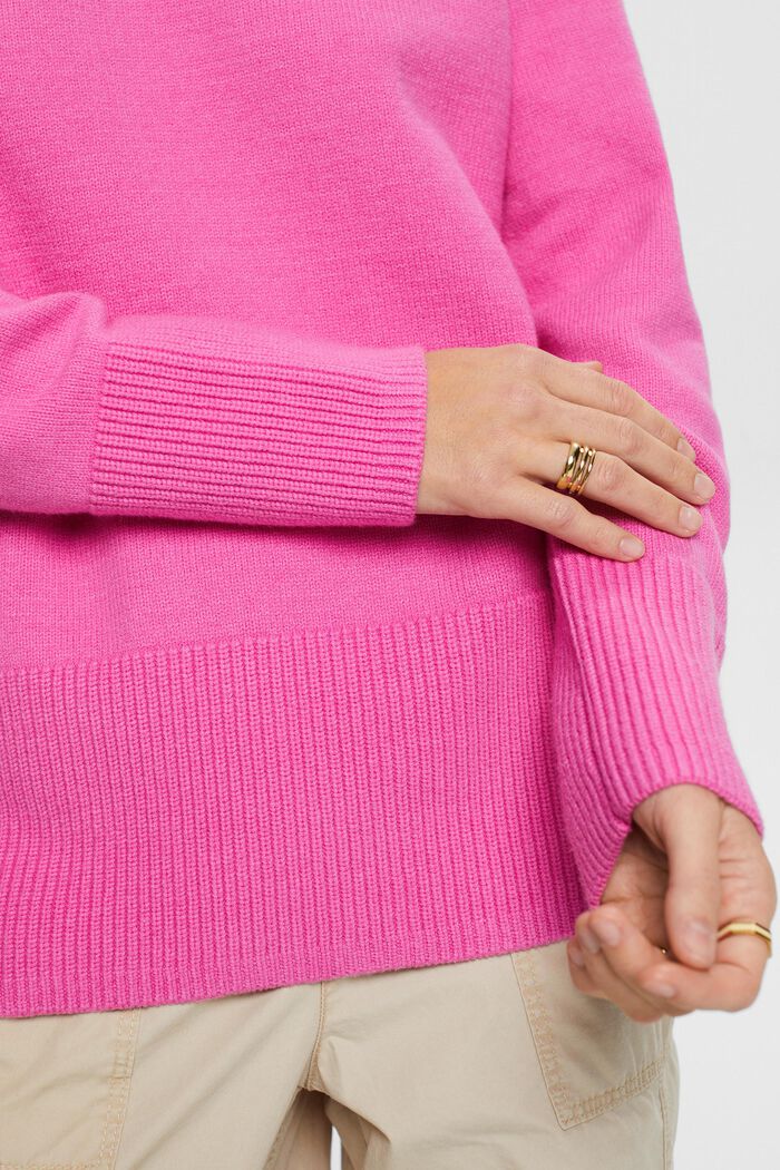 Pullover dolcevita, PINK FUCHSIA, detail image number 6