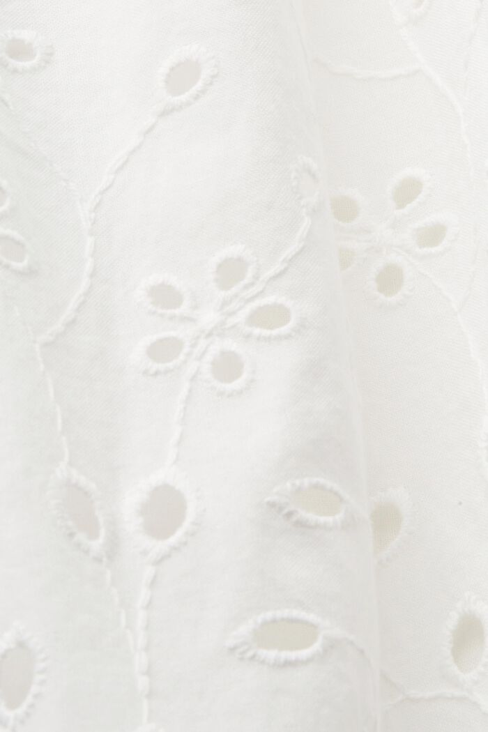 Abito in pizzo in cotone, OFF WHITE, detail image number 4
