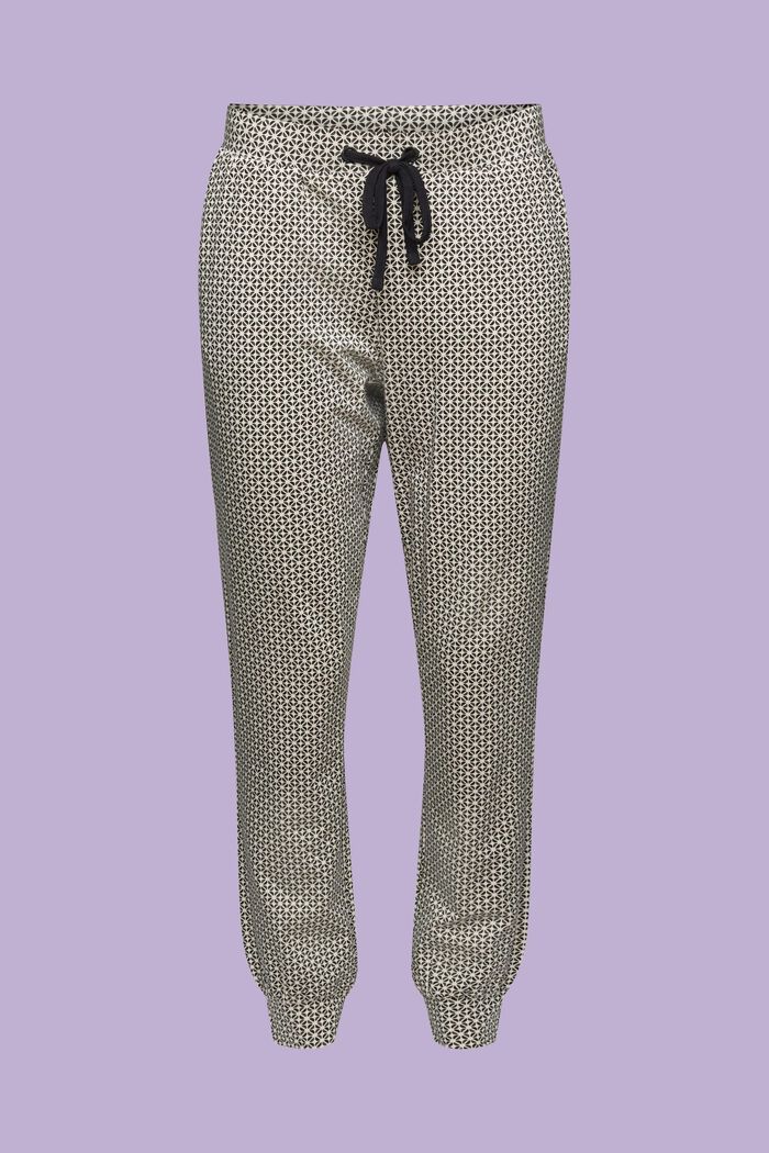 Pantaloni da pigiama in jersey stampati, NEW BLACK, detail image number 5