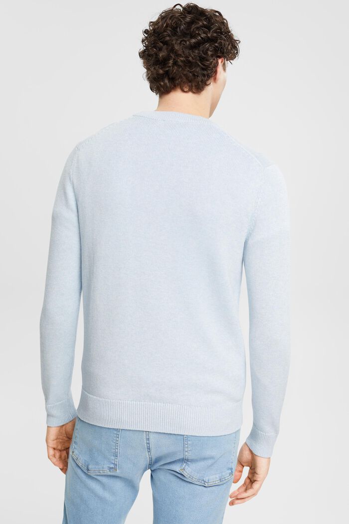Pullover a maglia in cotone sostenibile, PASTEL BLUE, detail image number 2