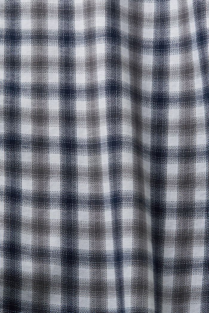 Camicia in flanella di cotone a quadri, PASTEL GREY, detail image number 5
