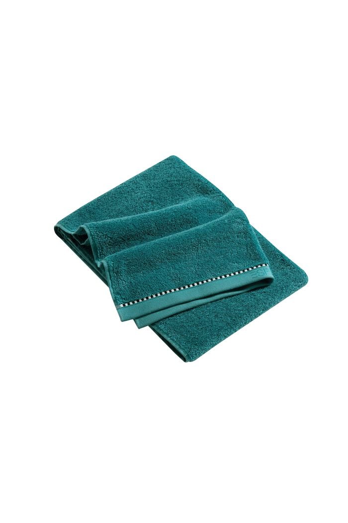 Con TENCEL™: set di asciugamani in spugna, TEAL, overview