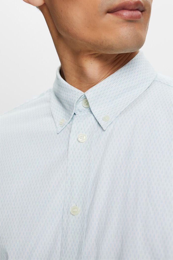 Camicia relaxed fit con stampa in cotone, WHITE, detail image number 2