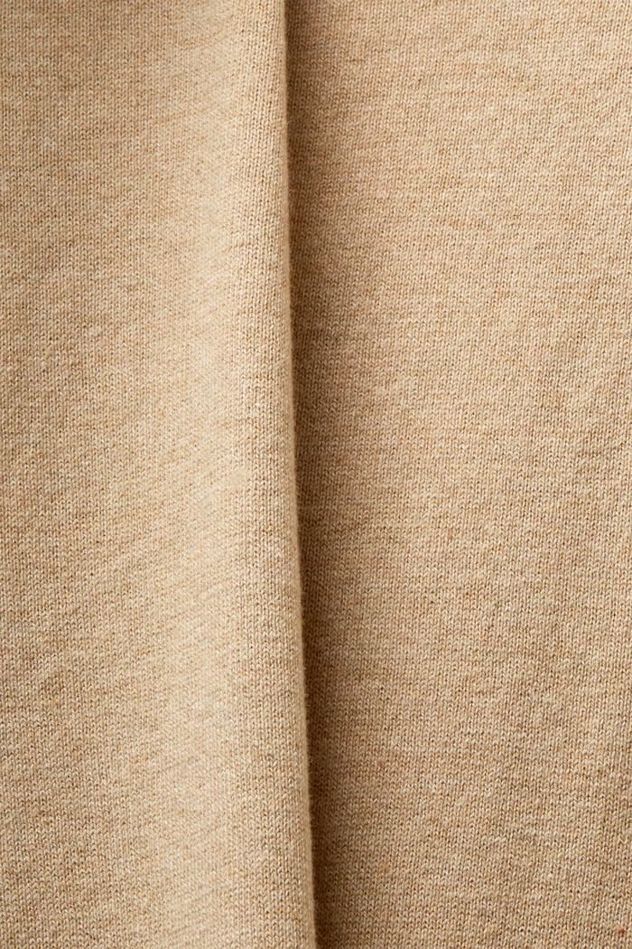 Pullover in cotone con scollo a V, SAND, detail image number 4