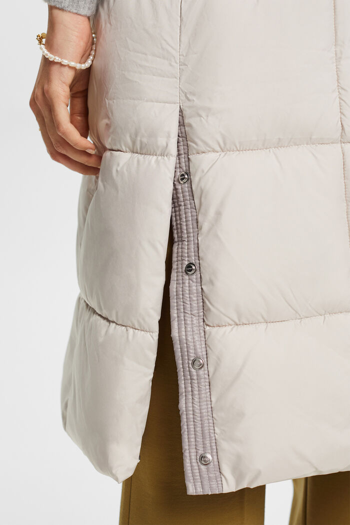 Riciclato: gilet trapuntato lungo, LIGHT BEIGE, detail image number 2