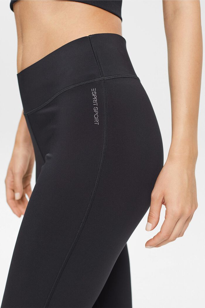 In materiale riciclato: leggings Active con E-DRY, BLACK, detail image number 0