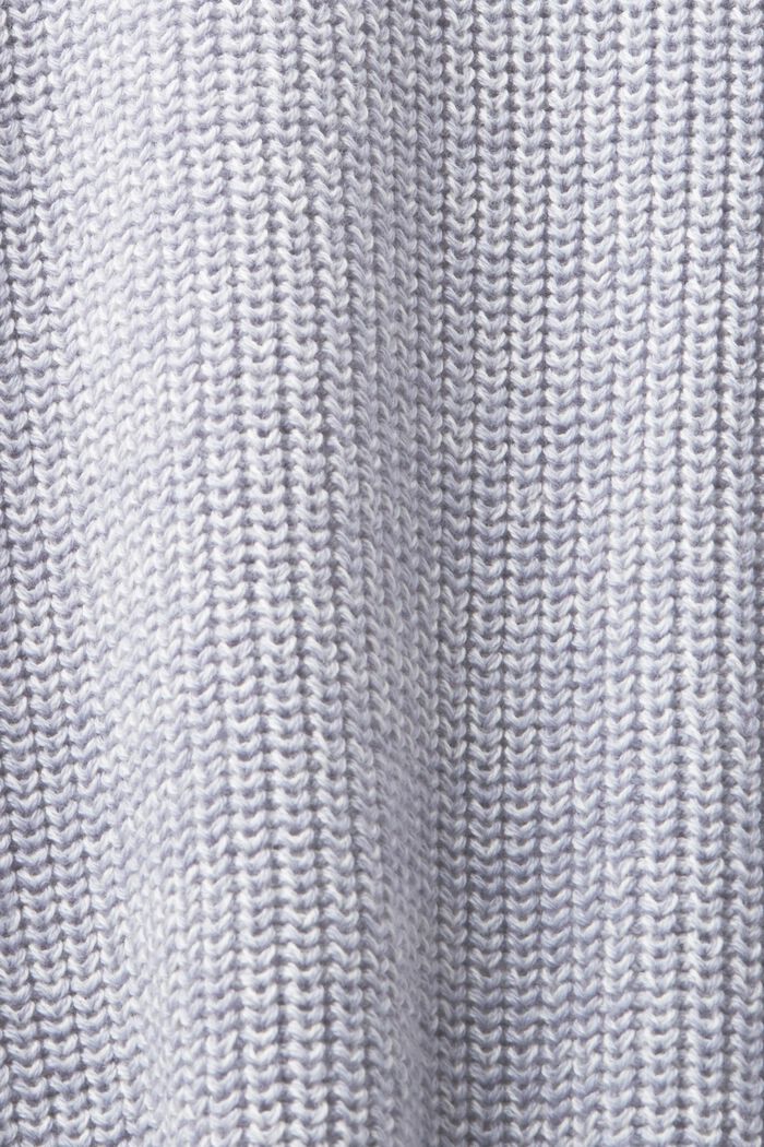 Pullover con collo a lupetto in maglia a coste, LIGHT BLUE LAVENDER, detail image number 6