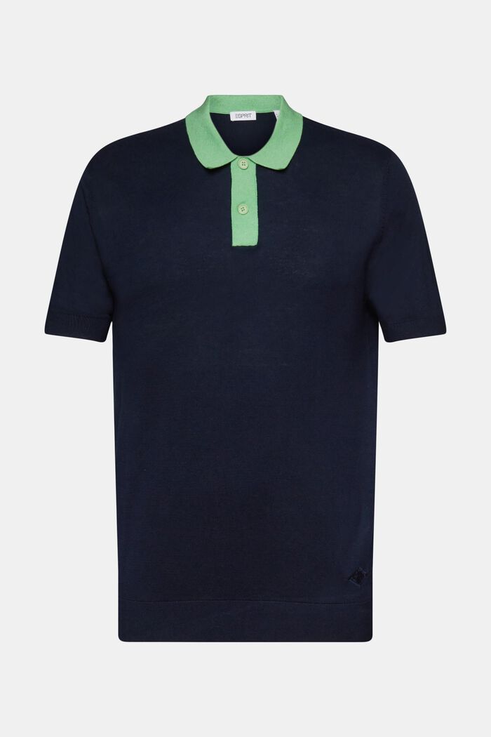 Polo in maglia a maniche corte, NAVY, detail image number 6