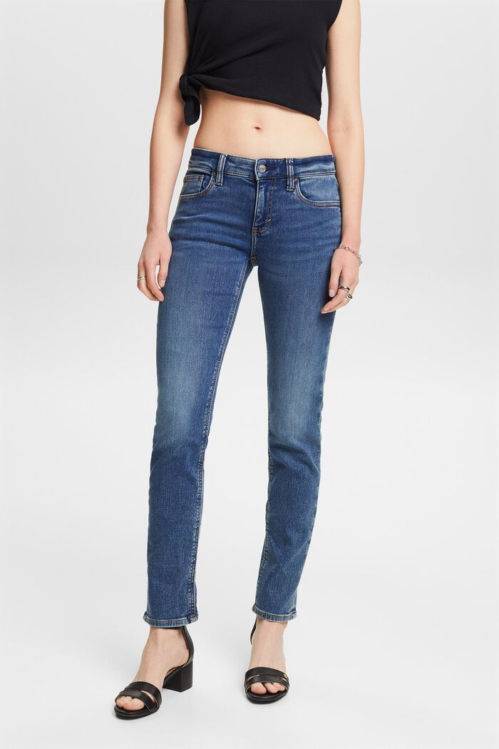 Jeans stretch slim fit, BLUE MEDIUM WASHED, detail image number 0