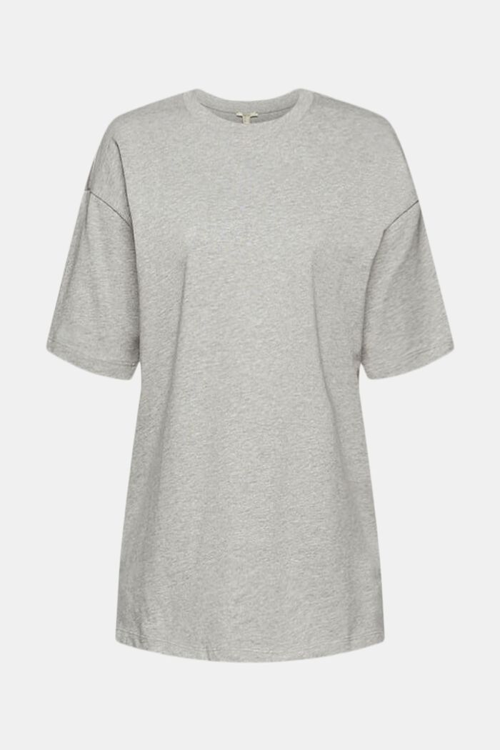 T-shirt oversize in cotone, LIGHT GREY, overview