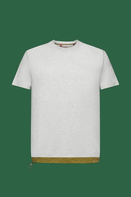 T-shirt in jersey di cotone con coulisse