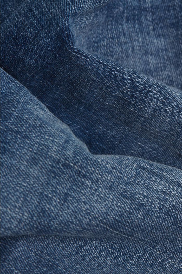 Shorts in denim elasticizzato, BLUE MEDIUM WASHED, detail image number 4