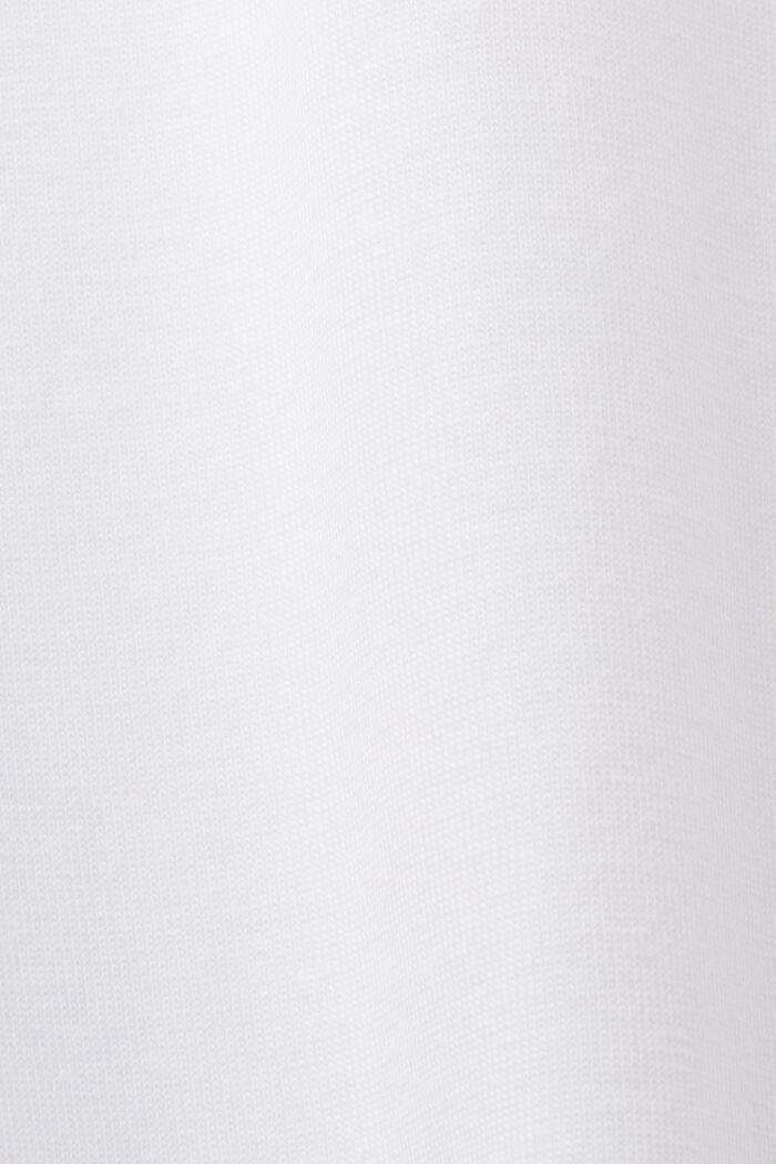 T-shirt girocollo, 100% cotone, WHITE, detail image number 5