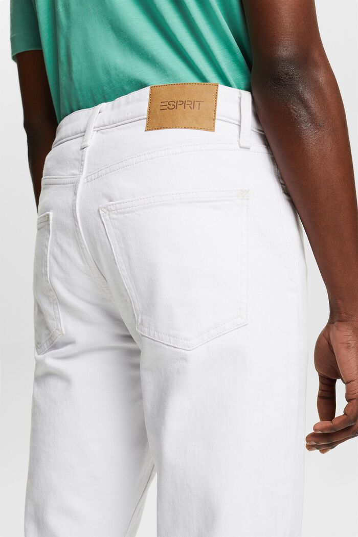 Jeans Slim Fit a vita media, WHITE, detail image number 3