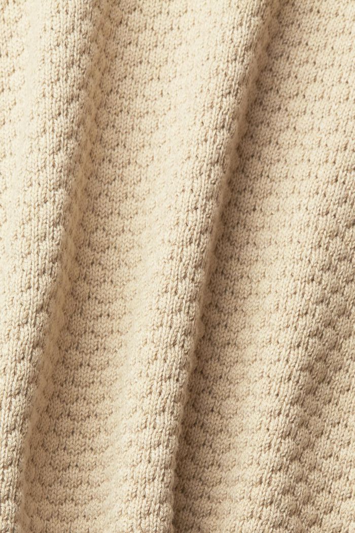 Pullover in maglia strutturata, SAND, detail image number 1