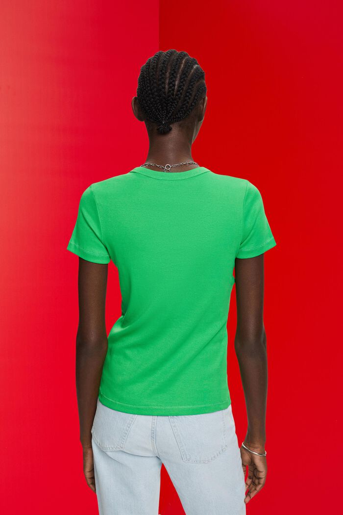T-shirt di cotone, GREEN, detail image number 3