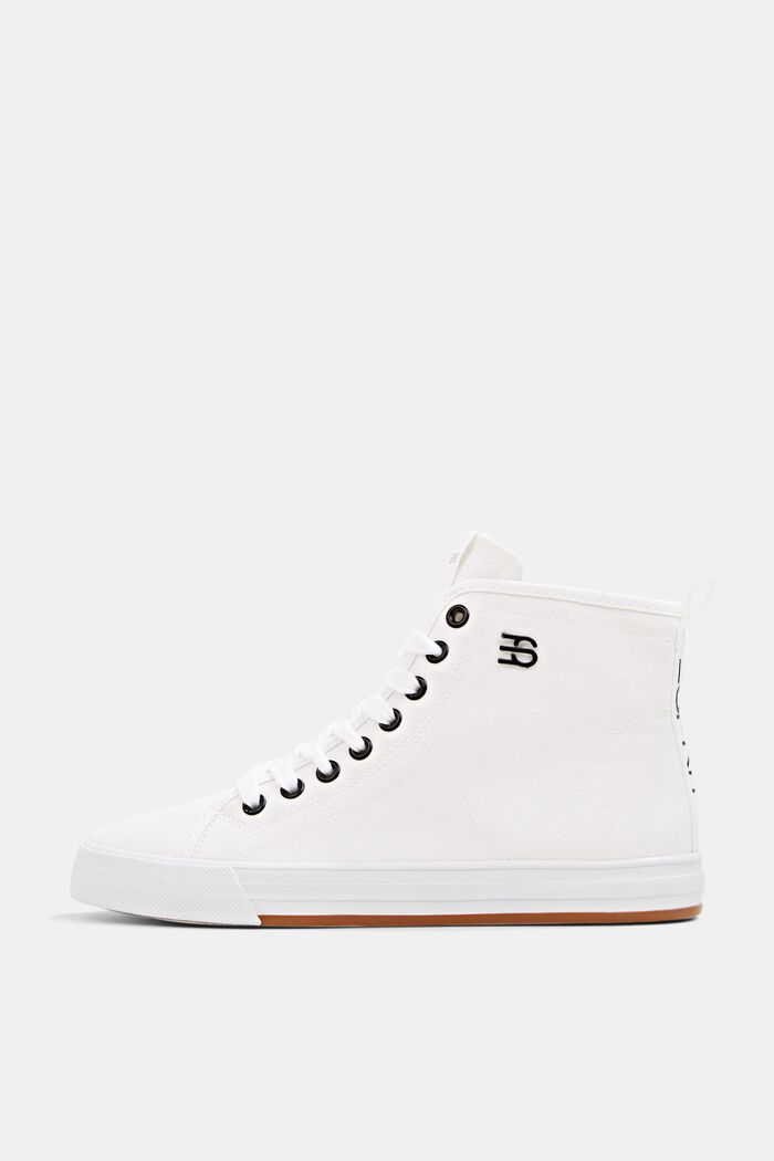 Sneakers con gambale alto, WHITE, detail image number 0