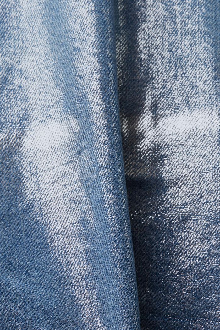 Giacca di jeans metallizzata, GREY RINSE, detail image number 6