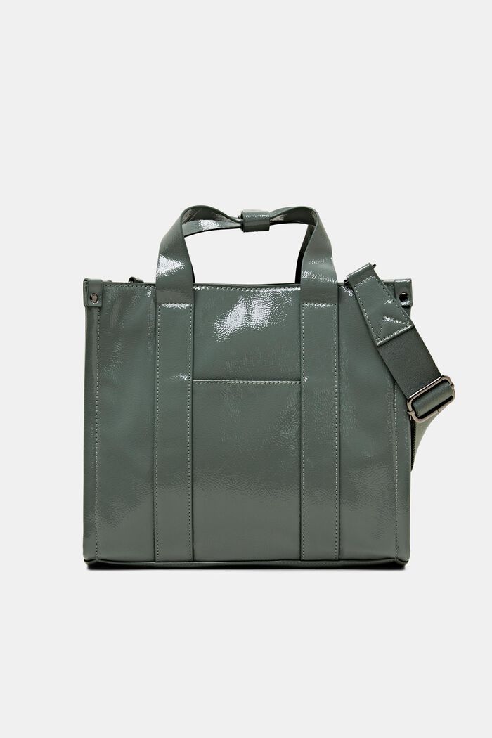 Tote bag con tracolla rimovibile, DUSTY GREEN, detail image number 0