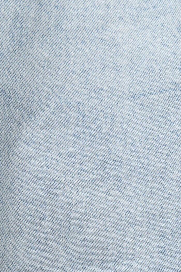 Denim in cotone elasticizzato, BLUE LIGHT WASHED, detail image number 5