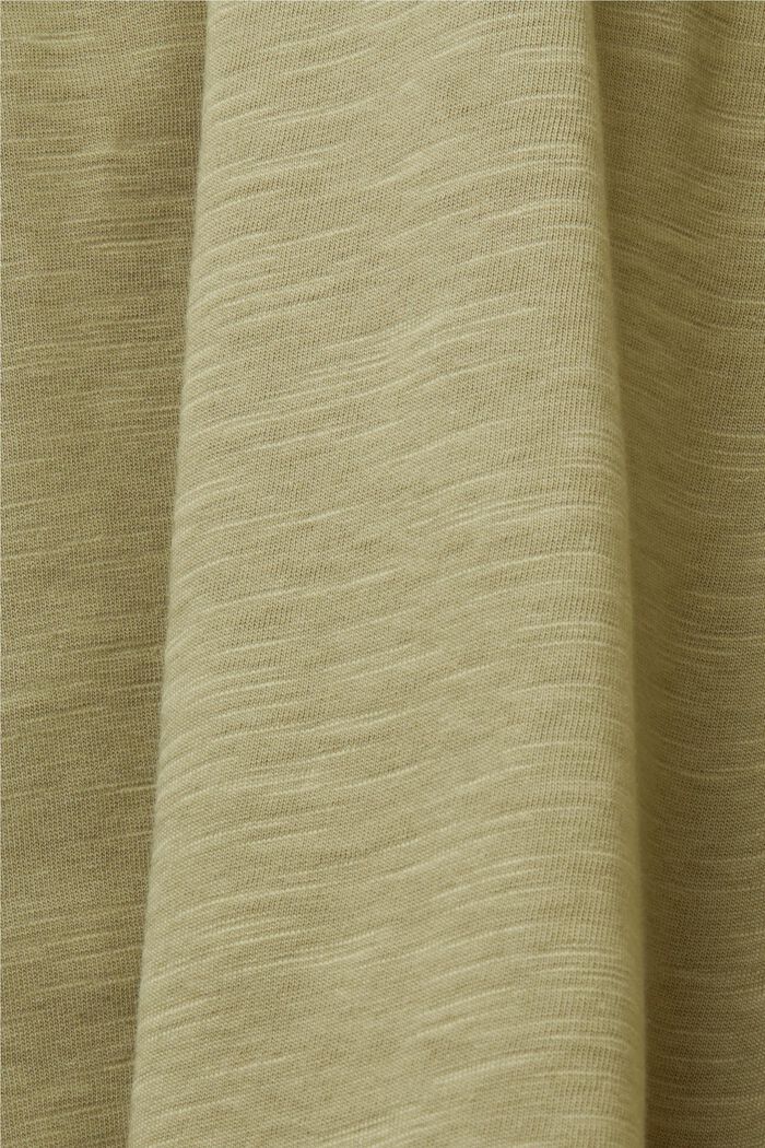 Top con spalline sottili in jersey, 100% cotone, LIGHT KHAKI, detail image number 6