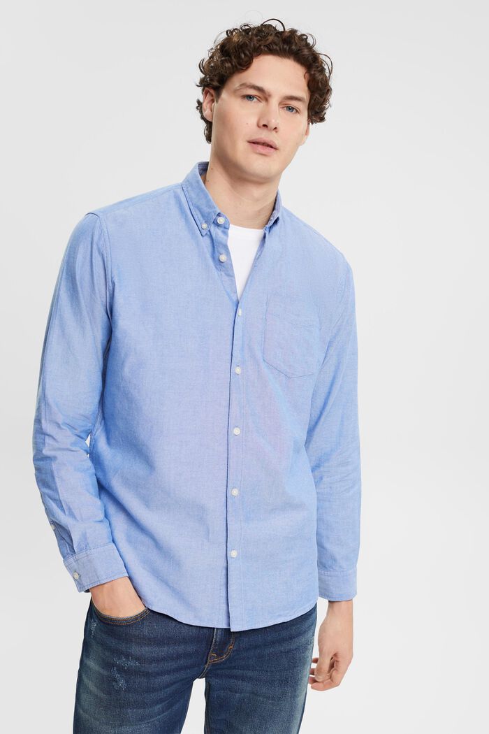 Camicia button-down, BLUE, detail image number 0