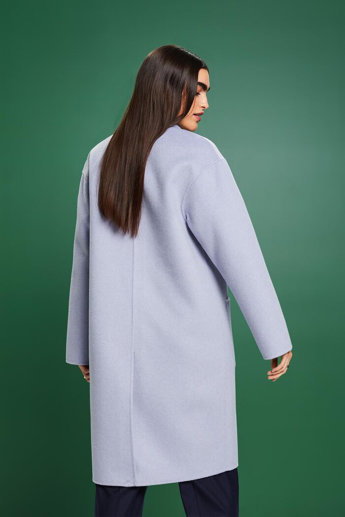Cappotto in misto lana, LIGHT BLUE LAVENDER, detail image number 2