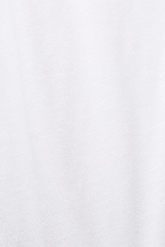 T-shirt con dettagli in pizzo, WHITE, detail image number 4