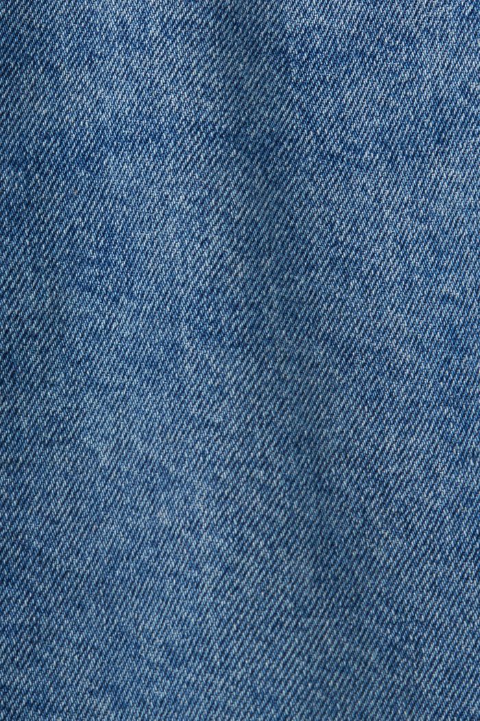 Jeans dritti retrò a vita alta, BLUE MEDIUM WASHED, detail image number 6