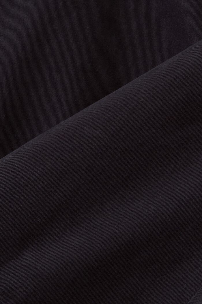 Chino slim fit in twill di cotone, BLACK, detail image number 5