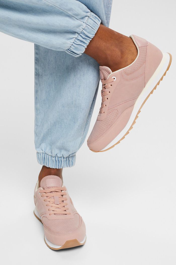 Sneakers in similpelle, LIGHT PINK, detail image number 5