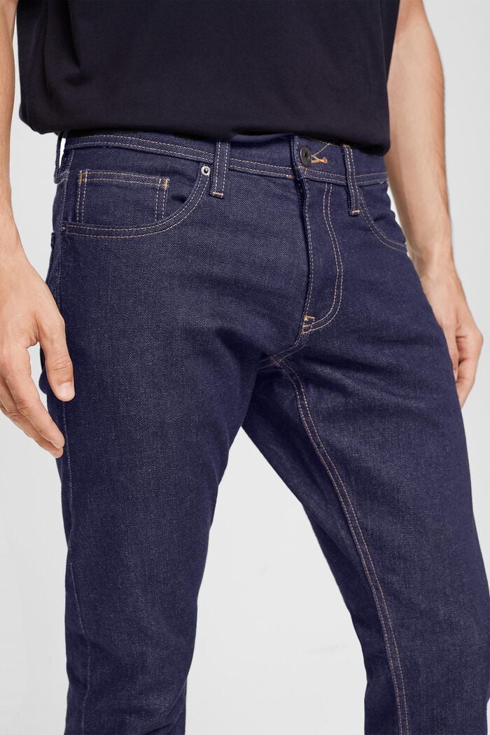 Jeans elasticizzati con cotone biologico, BLUE RINSE, detail image number 2