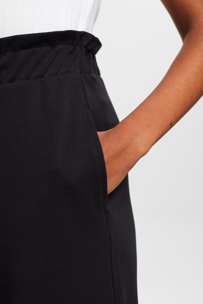 Pantaloni culotte con pinces, BLACK, detail image number 4