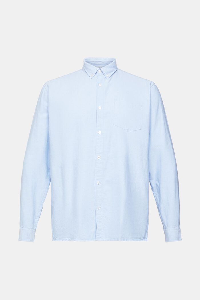 Camicia button-down, 100% cotone, LIGHT BLUE, detail image number 6