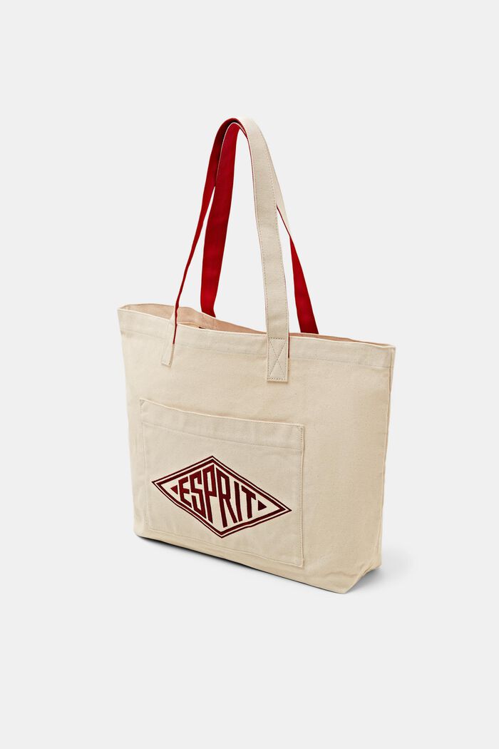 Tote Bag con logo in canvas, ICE, detail image number 3