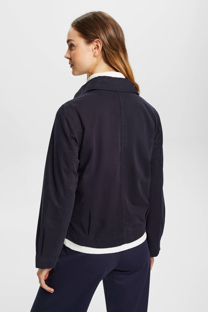 Giacca boxy in cotone, NAVY, detail image number 3