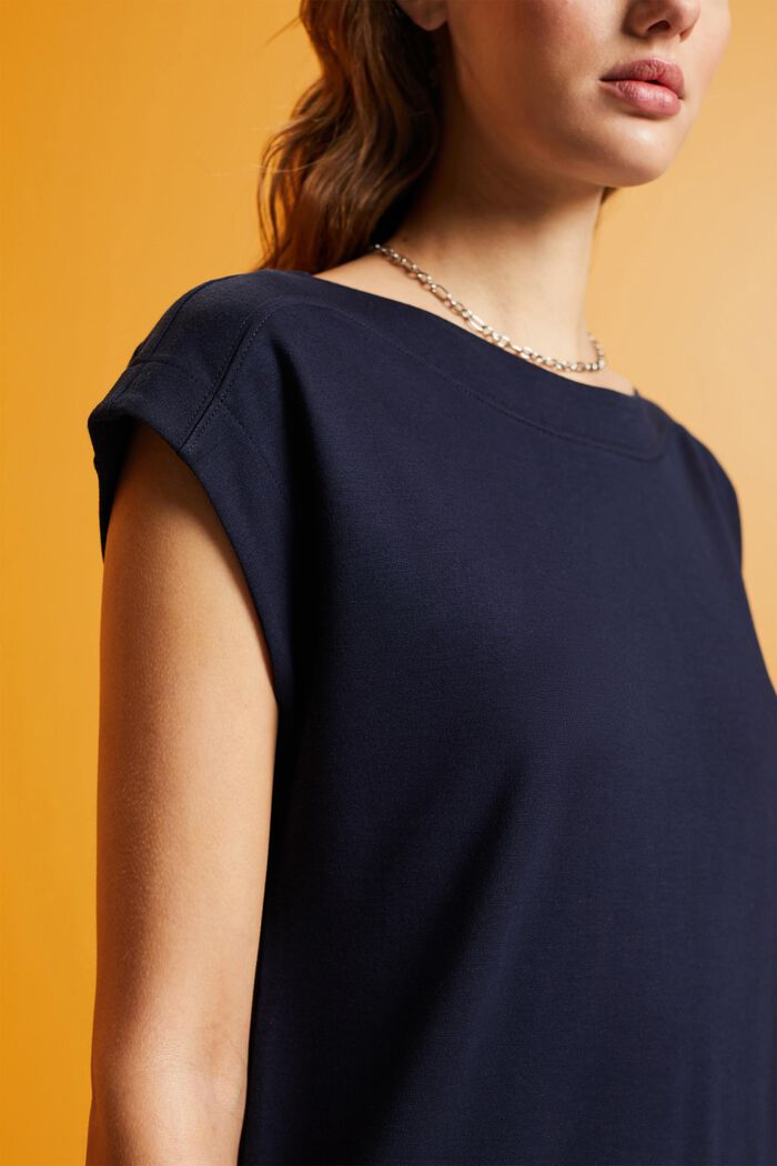 Abito mini in jersey, NAVY, detail image number 2