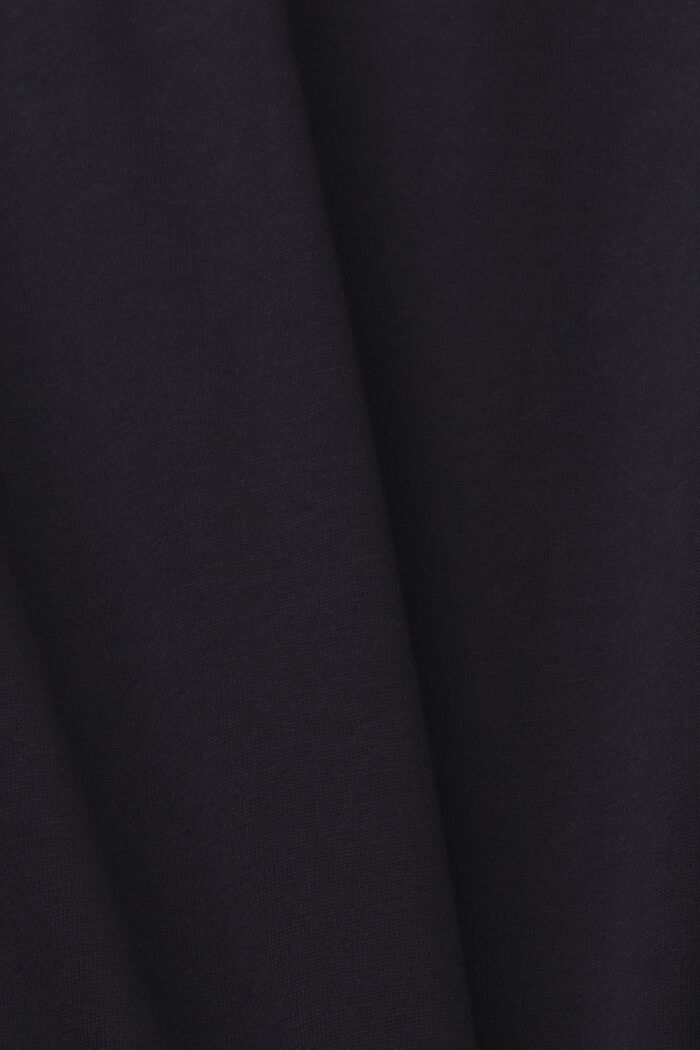 T-shirt in jersey con logo, 100% cotone, BLACK, detail image number 5