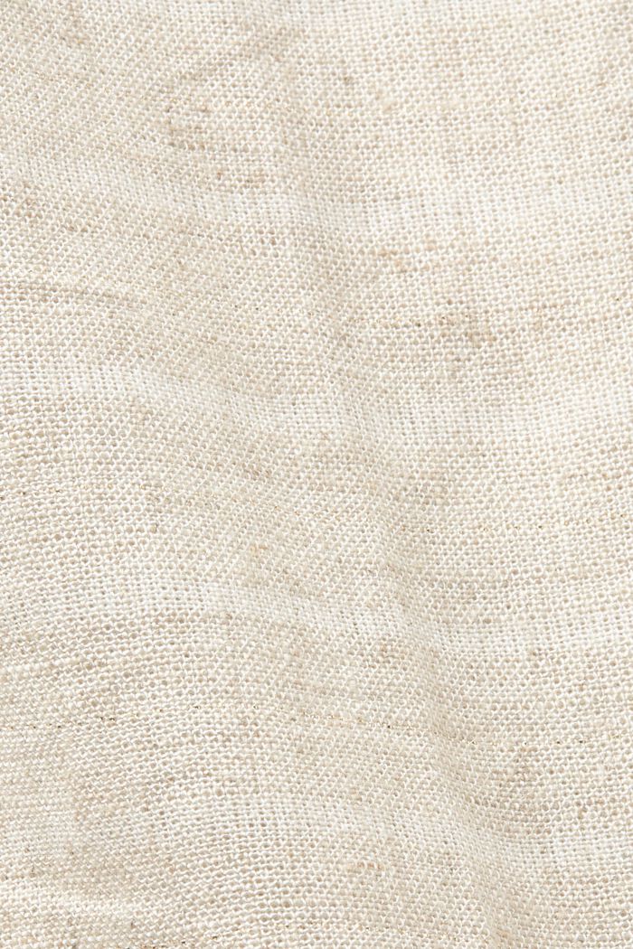 T-shirt in tessuto di misto lino, SAND, detail image number 5
