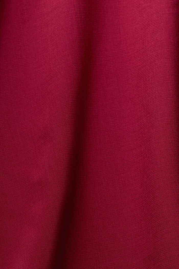 Blusa con colletto alla coreana, CHERRY RED, detail image number 6