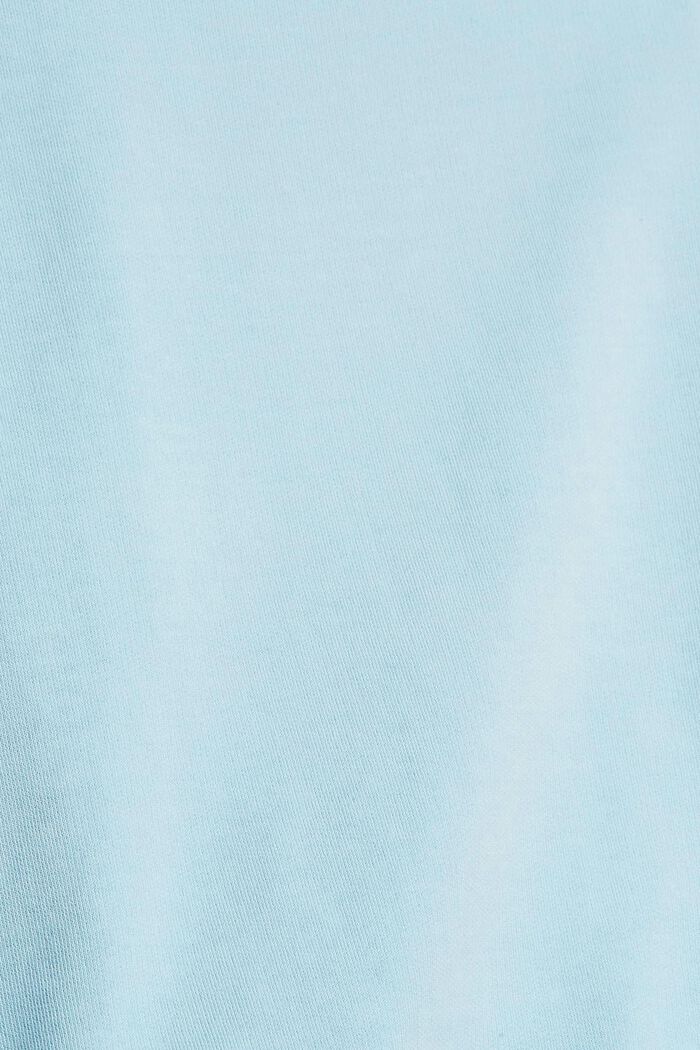 Felpa in puro cotone, GREY BLUE, detail image number 1