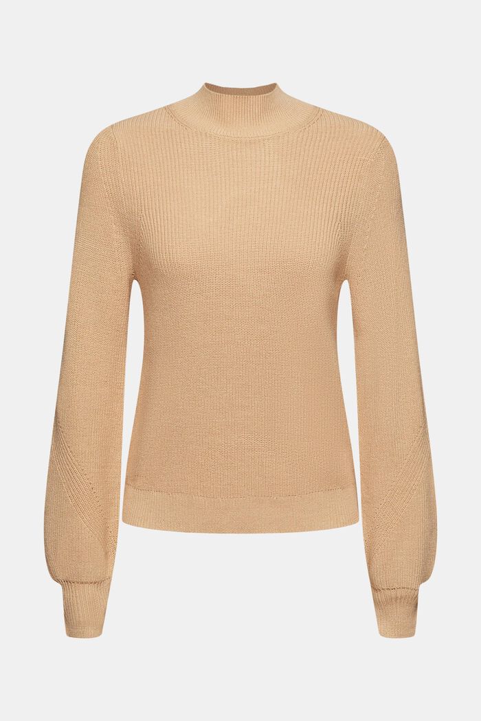 Pullover a lupetto in maglia, CREAM BEIGE, detail image number 7