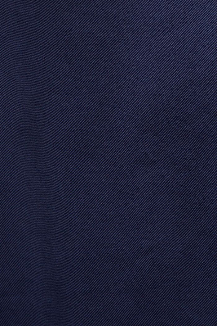 Pantaloni chino a vita media dal taglio dritto, DARK BLUE, detail image number 6