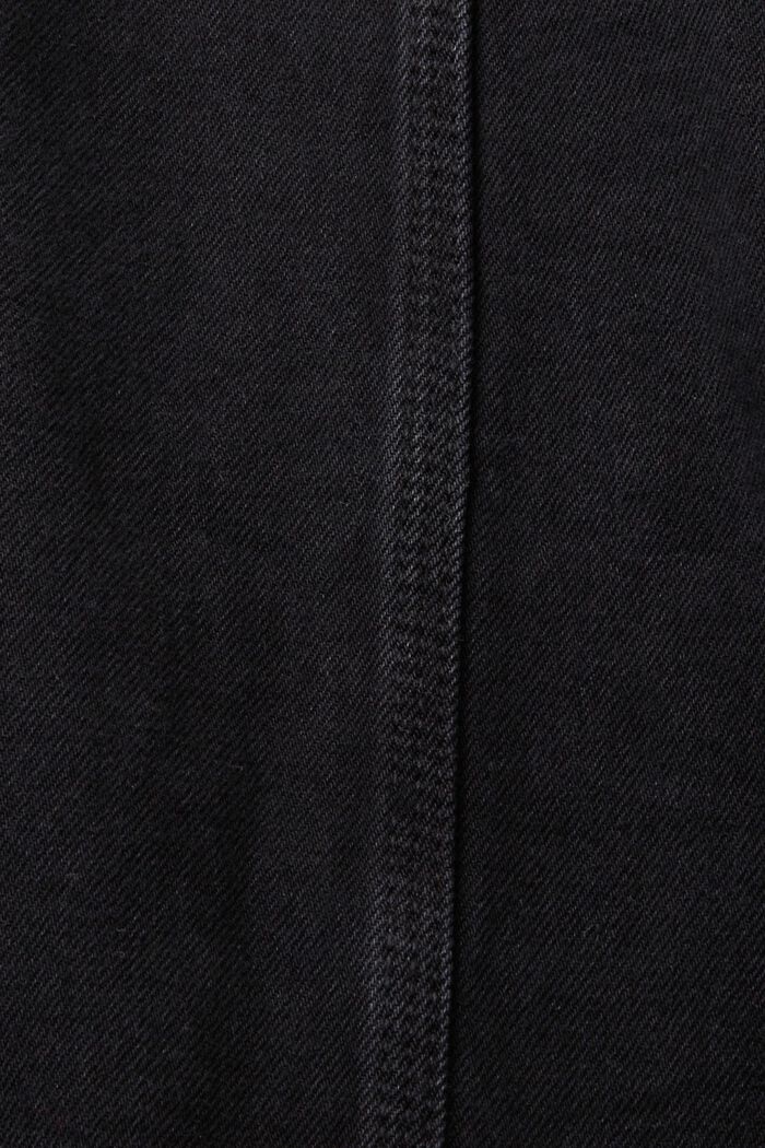 Giacca in denim senza collo con coulisse, BLACK MEDIUM WASHED, detail image number 7