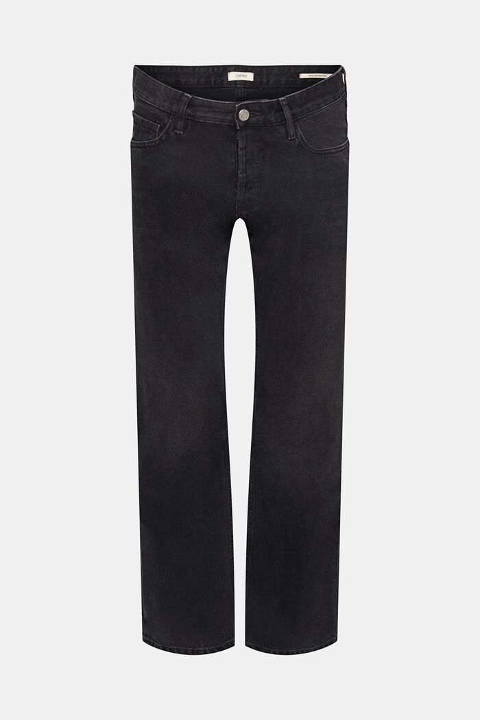 Jeans bootcut western, BLACK DARK WASHED, detail image number 7