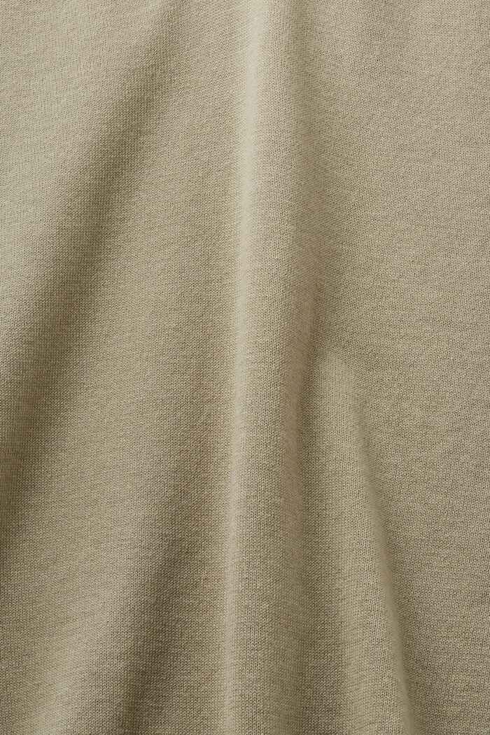 Pullover a manica corta lavorato a maglia, DUSTY GREEN, detail image number 5